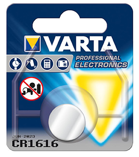 Varta Battery CR1616 3V Litium in the group OTHER BATTERIES / BUTTON CELL BATTERIES at TH Pettersson AB (30-VAR CR1616)